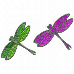 Dragon Flies Embroidery Design 10